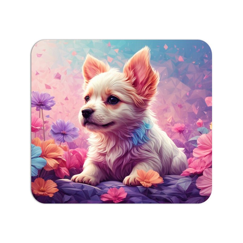 Puppies & Flower - Mouse Pad - Vibe TownPuppies & Flower - Mouse Pad