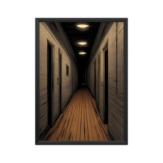 Pathway into Limbo Art Poster | Surreal Minimalist & Existential Perspective Wall Art – Vibe Town - Vibe Town#original_value#