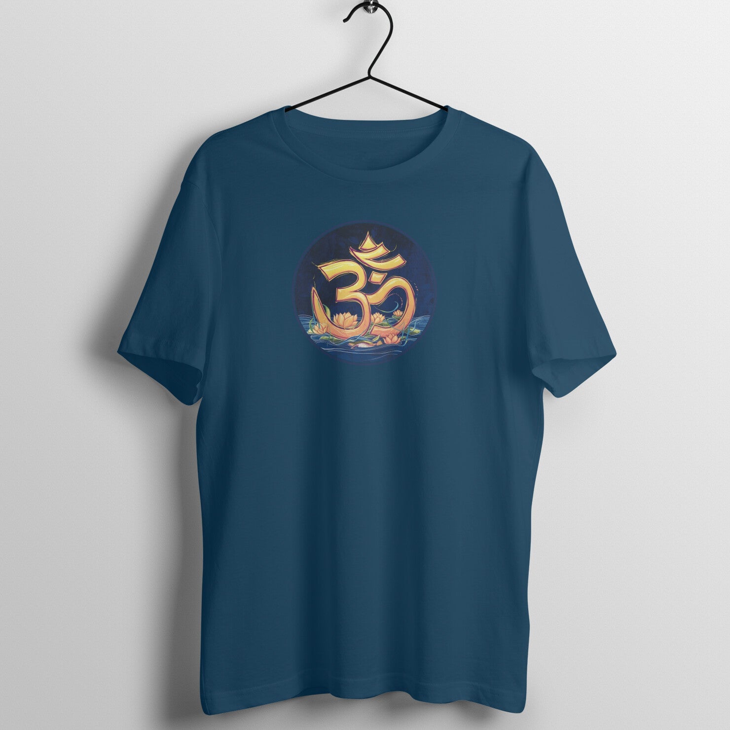 Golden Aum - Cool Men's Yoga T-Shirt - Vibe TownGolden Aum - Cool Men's Yoga T-Shirt