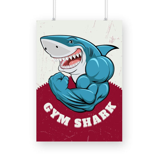 Gym Shark - Poster - Vibe TownGym Shark - Poster